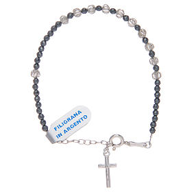 Pulseiras de Prata: Pulseira em filigrana de prata 925 cinzento