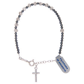 Pulseiras de Prata: Pulseira em filigrana de prata 925 cinzento