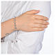 Armband Silber 925 Achat Perlen 5mm s3