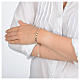 Zehner Armband Silber 800 rosa oval Flussperlen s3