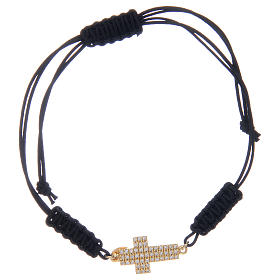 Pulseiras de Prata: Pulseira fio e cruz em prata 925 zircões transparentes