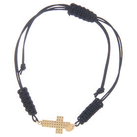 Pulseiras de Prata: Pulseira fio e cruz em prata 925 zircões transparentes