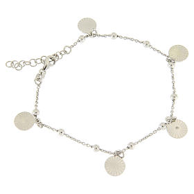 Bracelet with pendant angels in 925 sterling silver