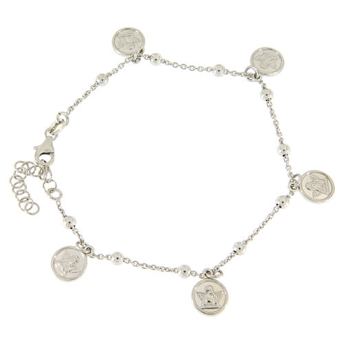 Bracelet with pendant angels in 925 sterling silver 1