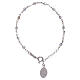 Bracelet argent 925 et perles strass Notre-Dame de Fatima s2