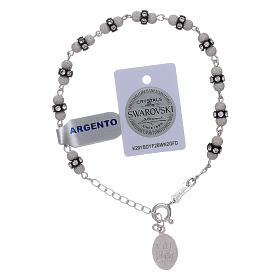Pulseiras de Prata e Ouro: Pulseira em prata 925 diamantada e Swarovski Nossa Senhora de Fátima Pulseiras de Prata e Ouro: Pulseira em prata 925 diamantada e Swarovski Nossa Senhora de Fátima