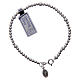 925 sterling silver bracelet with Our Lady of Miracles medal s1
