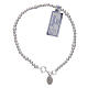 925 sterling silver bracelet with Our Lady of Miracles medal s2