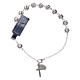 Our Lady of Miracles bracelet in 925 sterling silver with 6 mm grains s2
