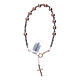 Bracciale rosario argento 925 cavetto palline lisce ematite rosé s1