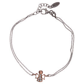 AMEN bracelet in silver with angel white zirconia