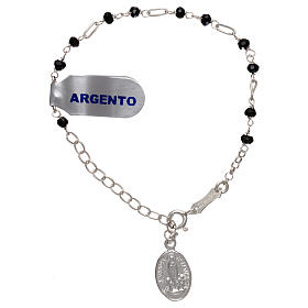 925 silver bracelet with black zirconia