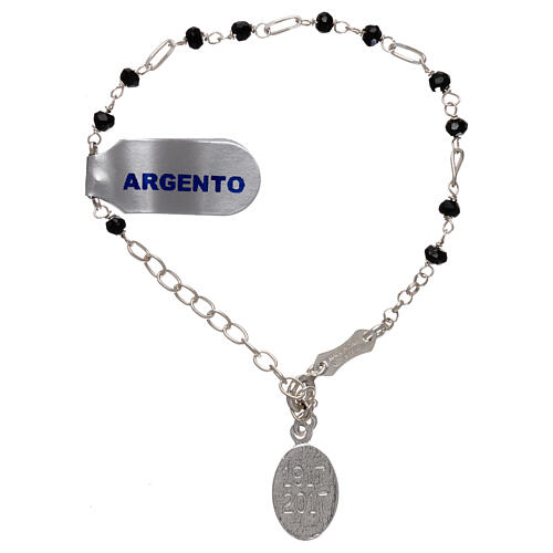 925 silver bracelet with black zirconia 2