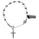 Rosary bracelet with Saint Benedict cross charm, 925 silver s2