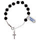 Rosary bracelet of 925 silver and ebony s2