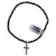Bracciale decina elastico argento 925 ed ematite s2