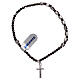 Elastic single decade rosary bracelet, 925 silver s1