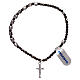 Elastic single decade rosary bracelet, 925 silver s2