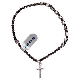 Bracciale rosario elastico argento 925