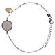 Bracelet in 925 silver, medal and heart pendant s2