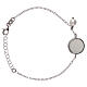 Sterling silver bracelet with medal and pearl s2