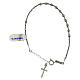 Bracciale in argento 800 con grani lisci argentati s1