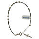 Bracciale in argento 800 con grani lisci argentati s2