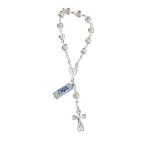 Pulseira dezena filigrana em prata com coração
