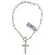 Bracciale rosario decina con filigrana in argento 800 s1