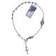 Bracelet dizainier argent 925 Vierge avec croix fin. rhodiée s2