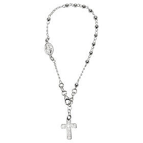 Bracciale rosario grani metallo argento 925 E Gioia Sia