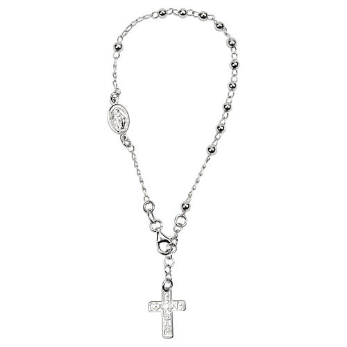 Bracciale rosario grani metallo argento 925 E Gioia Sia 1