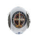 Passante charm bracciale vetro Murano argento 925 Medaglia San Benedetto s1