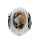 Charm for bracelets and necklaces, Saint Rita, Murano glass and 925 silver s1