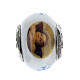Charm/berloque para pulseira vidro de Murano e prata 925 anjo de Rafael s1