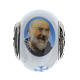 Charm with St Pio of Pietrelcina, Murano glass and 925 silver, for bracelets and necklaces s1