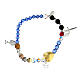 Elastic bracelet, Life of Jesus, multicoloured beads and 925 silver s2