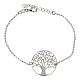 Bracelet Tree of Life 925 silver, black diamond and silver, circumference 19 cm s3
