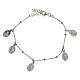 Bracelet 925 silver Miraculous Mary St Rita medals s3