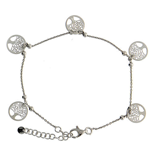 Bracelet with charms, Tree of Life, 925 silver 3