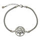 Bracelet argent 925 médaille Arbre de la Vie zircons s3