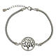 Tree of Life bracelet 925 silver with white zircons s3