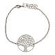 Silver bracelet with red zirconia Tree of Life 19 cm s3