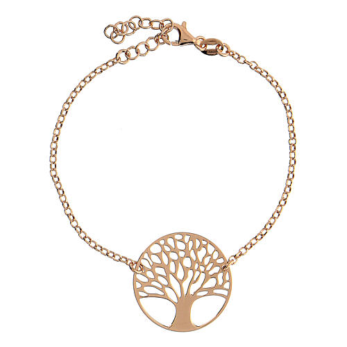 Tree of Life bracelet in rose silver  1