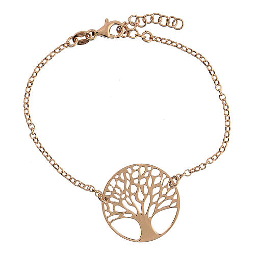 Tree of Life bracelet in rose silver  3