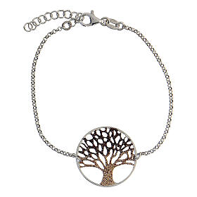 Armband aus 925er Silber Baum des Lebens, 19 cm