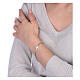 Bracciale Croce dorata argento 925 22 cm s2