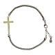 Bracciale Croce dorata argento 925 22 cm s3