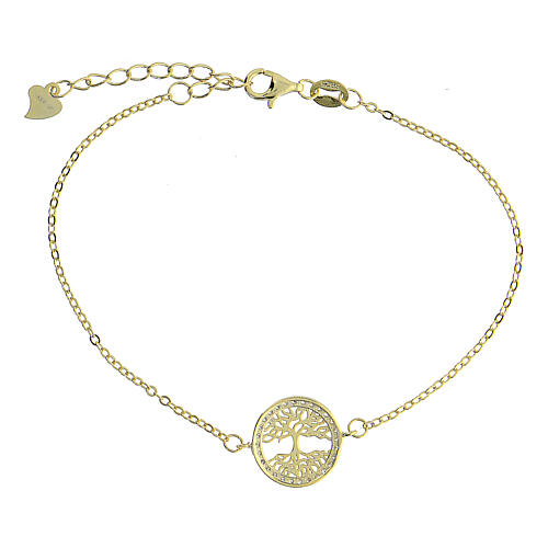 Bracelet of gold plated 925 silver, Tree of Life, 41 cm 3