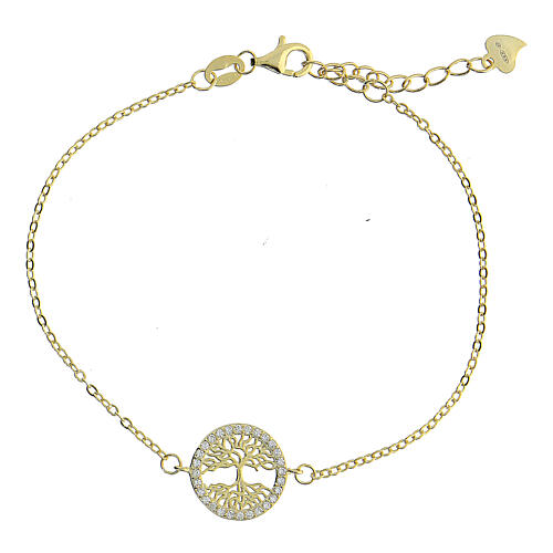 925 silver gilded Tree of Life bracelet 41 cm 1